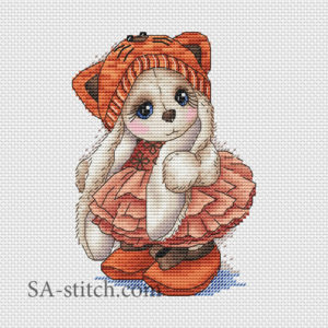 Схема для вышивки "Зайка Котенок"