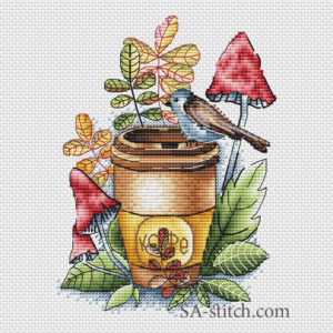 Птичка и кофе Птичка и кофе