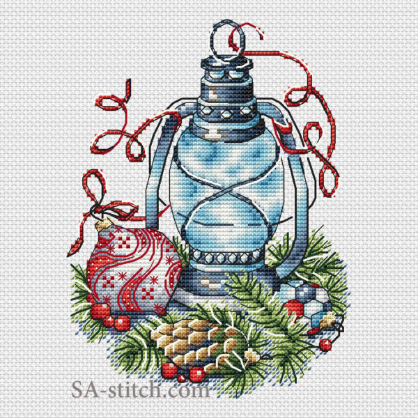 Фонарь с красным шаром Фонарь с красным шаром